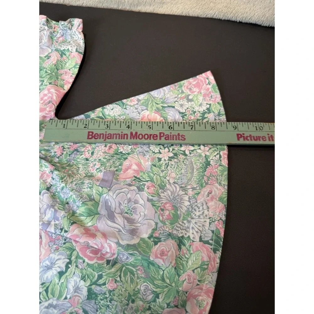 Baby Girl‎ Dress Green Pink Floral Flowers for Small Medium  Baby  Doll Cottage